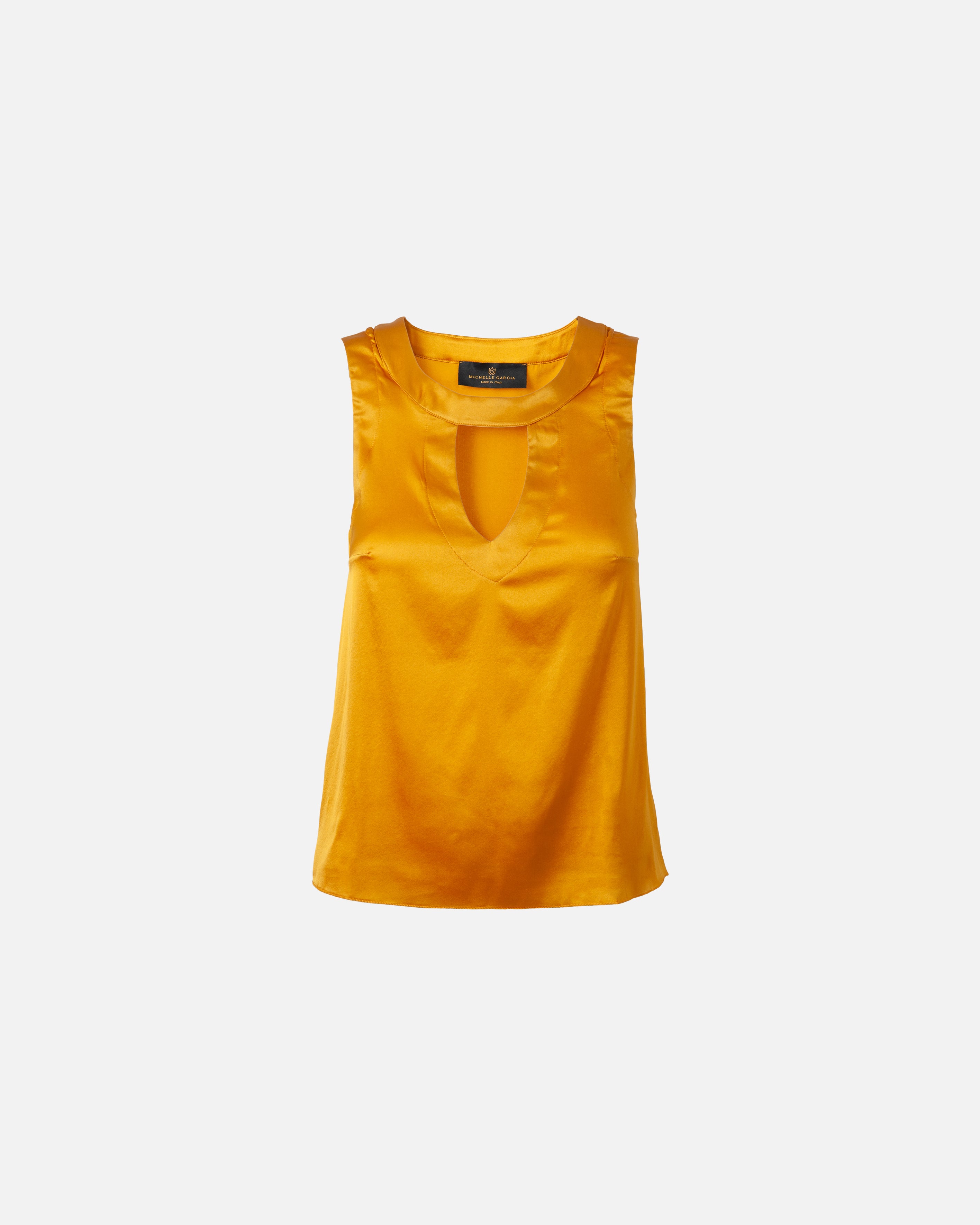 LUMIERE Gold Blouse - M I C H E L L E G A R C I A