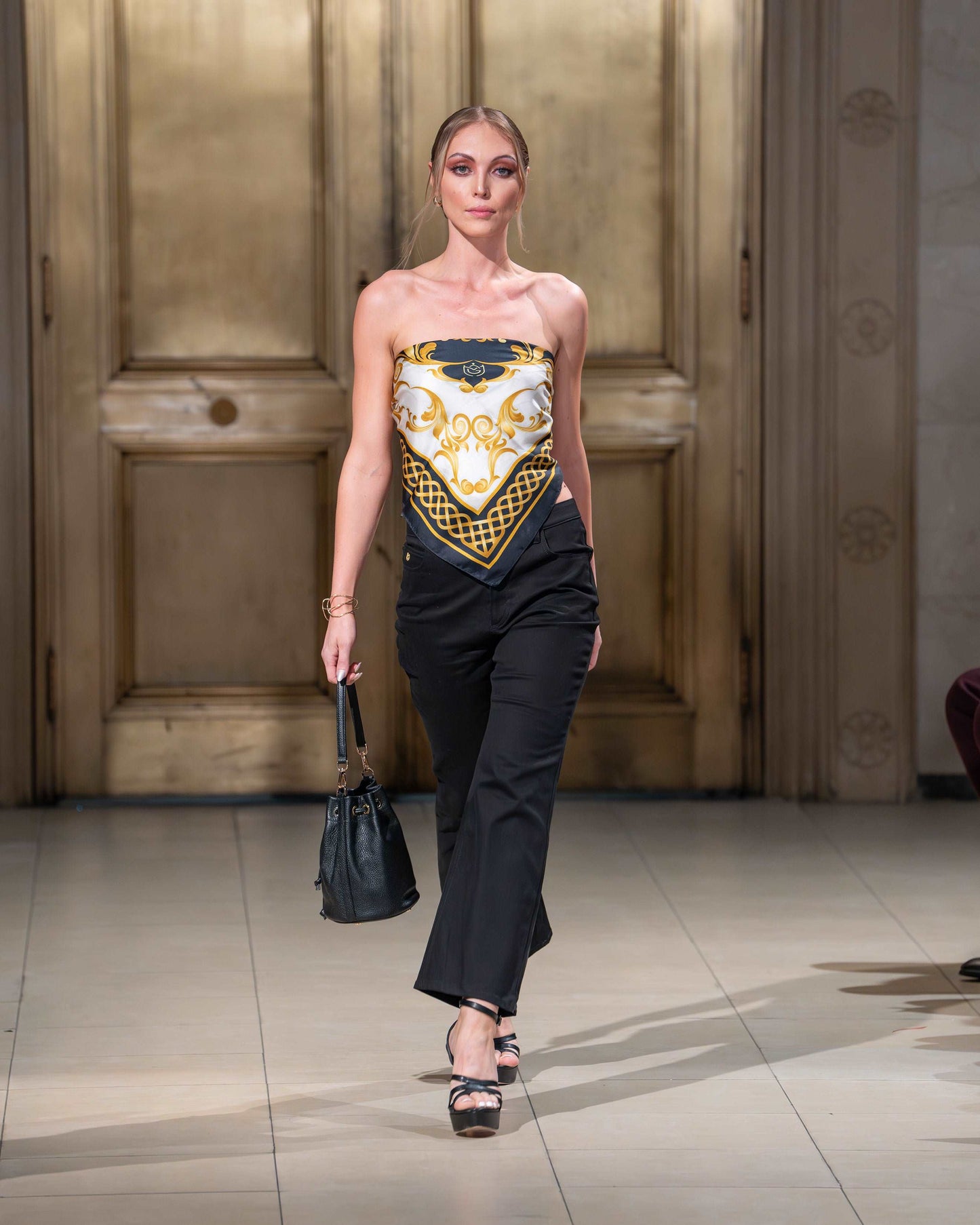 RHEA Noir Denim Pant - M I C H E L L E G A R C I A