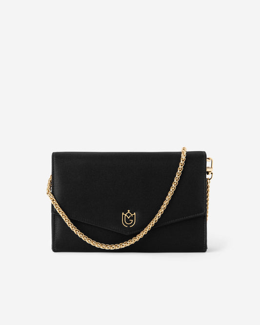 VICTORIA Noir Evening Bag - M I C H E L L E  G A R C I A