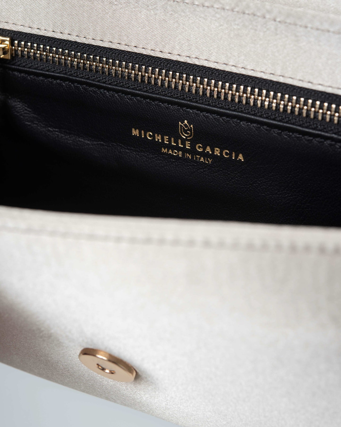 VICTORIA Champagne Evening Bag - M I C H E L L E G A R C I A