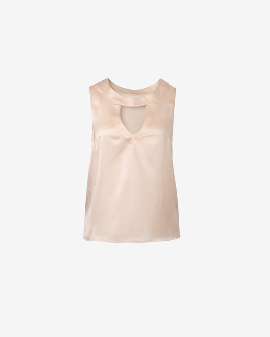 LUMIERE Champagne Blouse - M I C H E L L E  G A R C I A