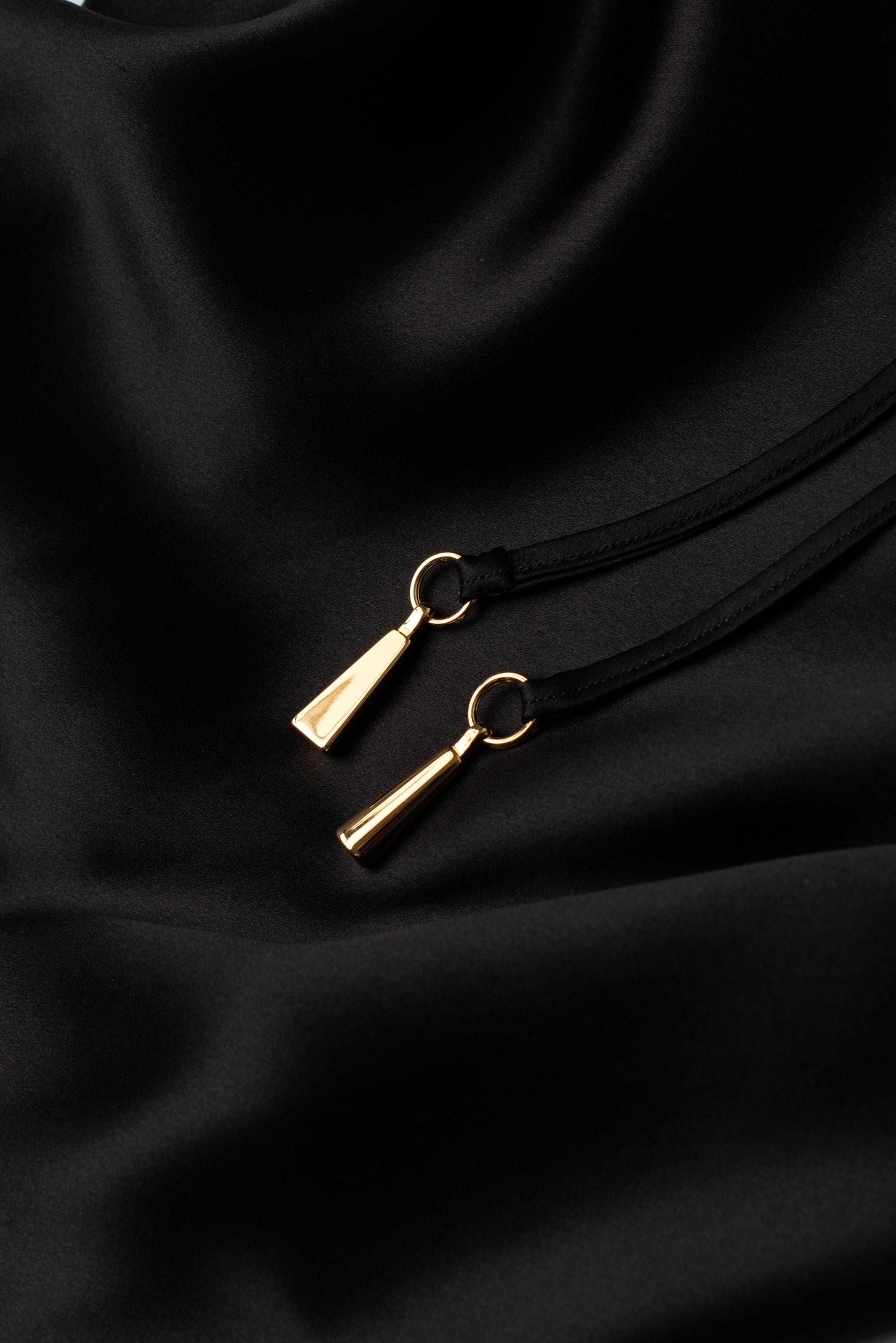 ELVIRA Noir Slip Dress - M I C H E L L E G A R C I A