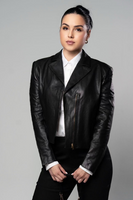 HATHOR Leather Jacket - M I C H E L L E  G A R C I A