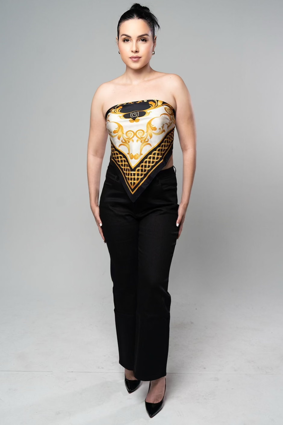 RHEA Noir Denim Pant - M I C H E L L E  G A R C I A