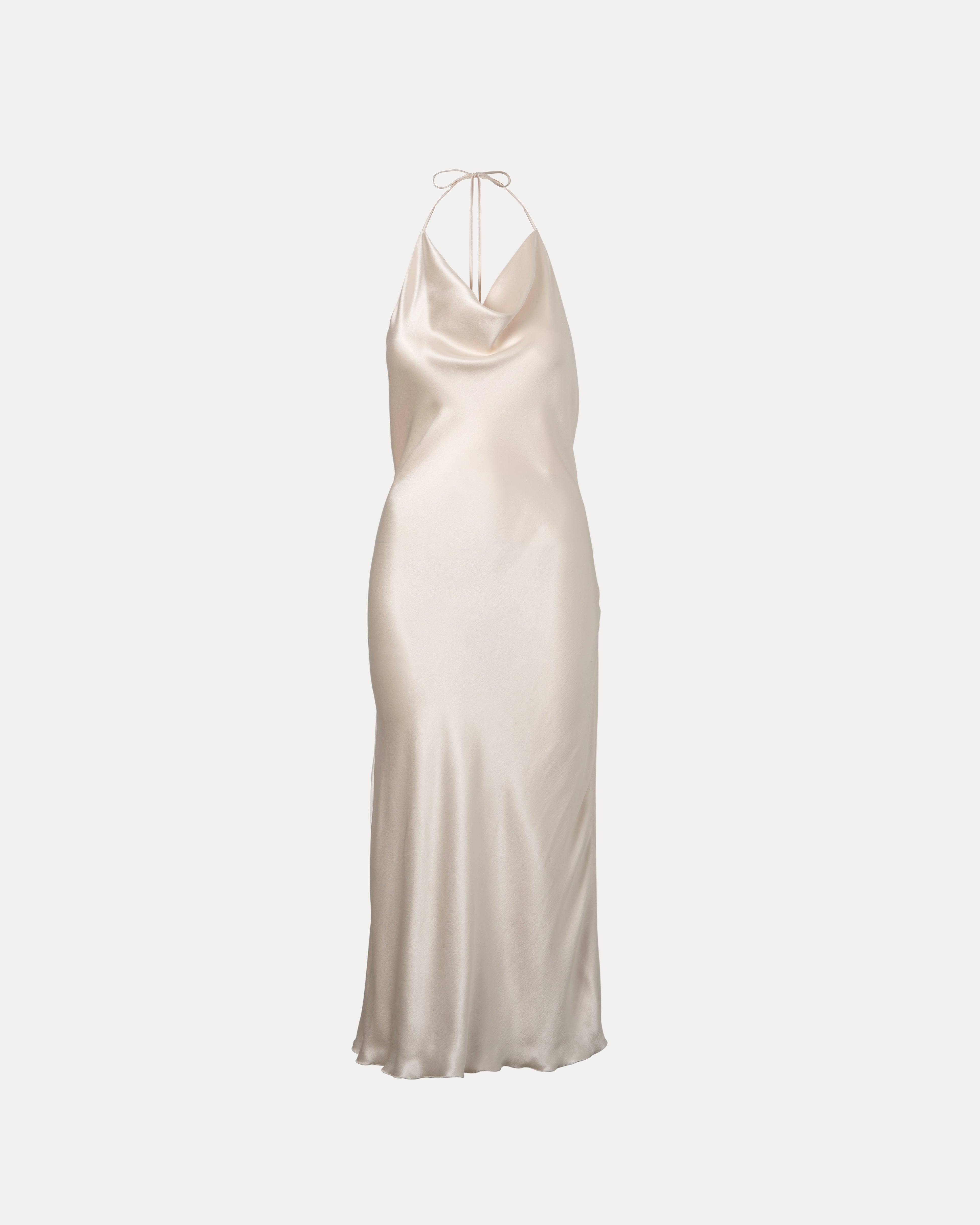 ELVIRA Crème Slip Dress - M I C H E L L E  G A R C I A