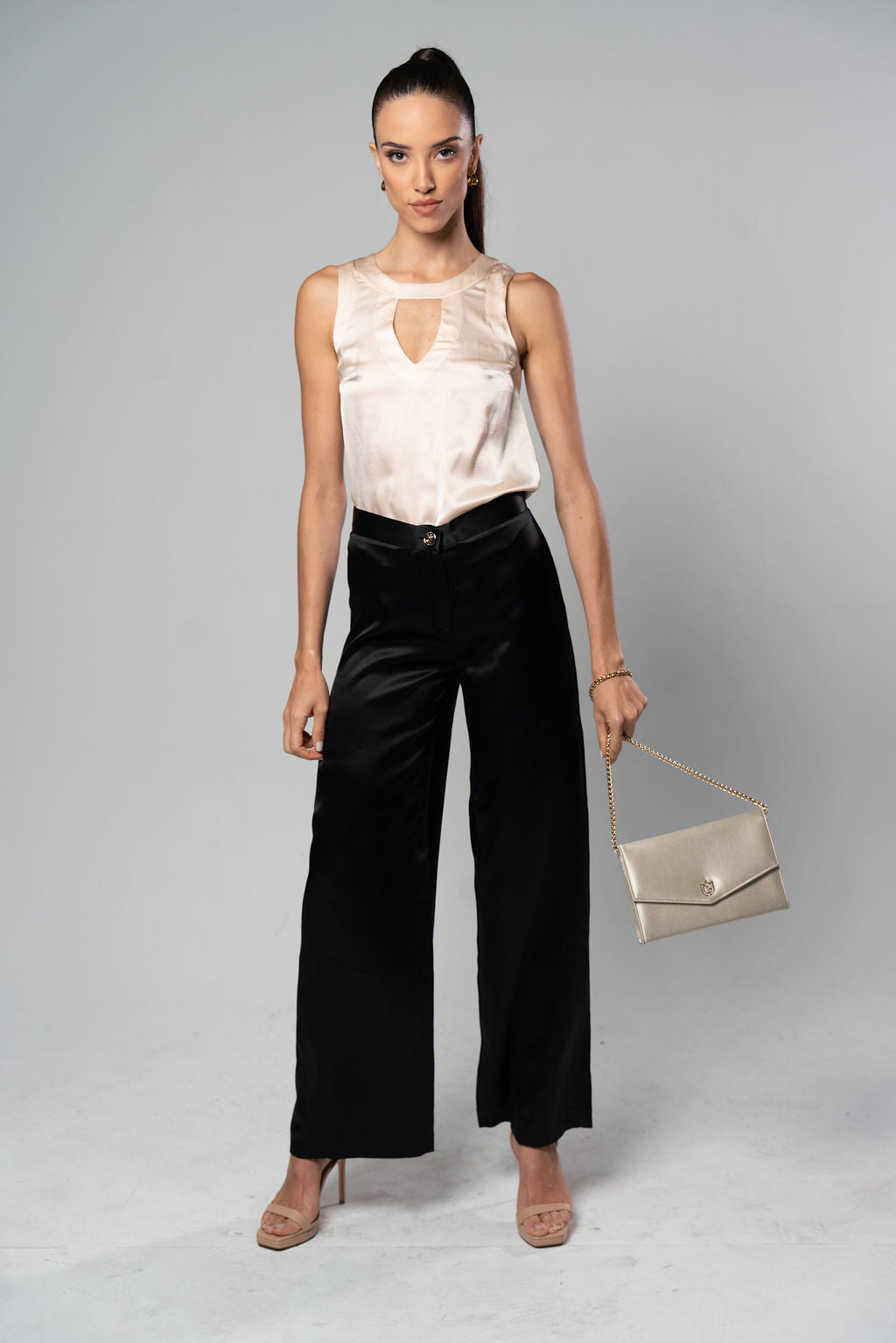 ISIS NOIR Satin Pant - M I C H E L L E  G A R C I A