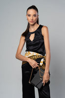VICTORIA Noir Evening Bag - M I C H E L L E  G A R C I A