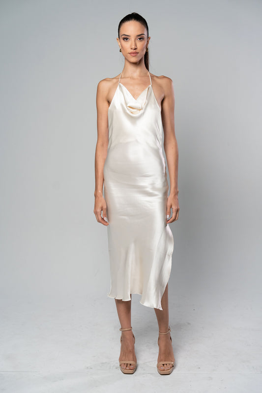 ELVIRA Crème Slip Dress