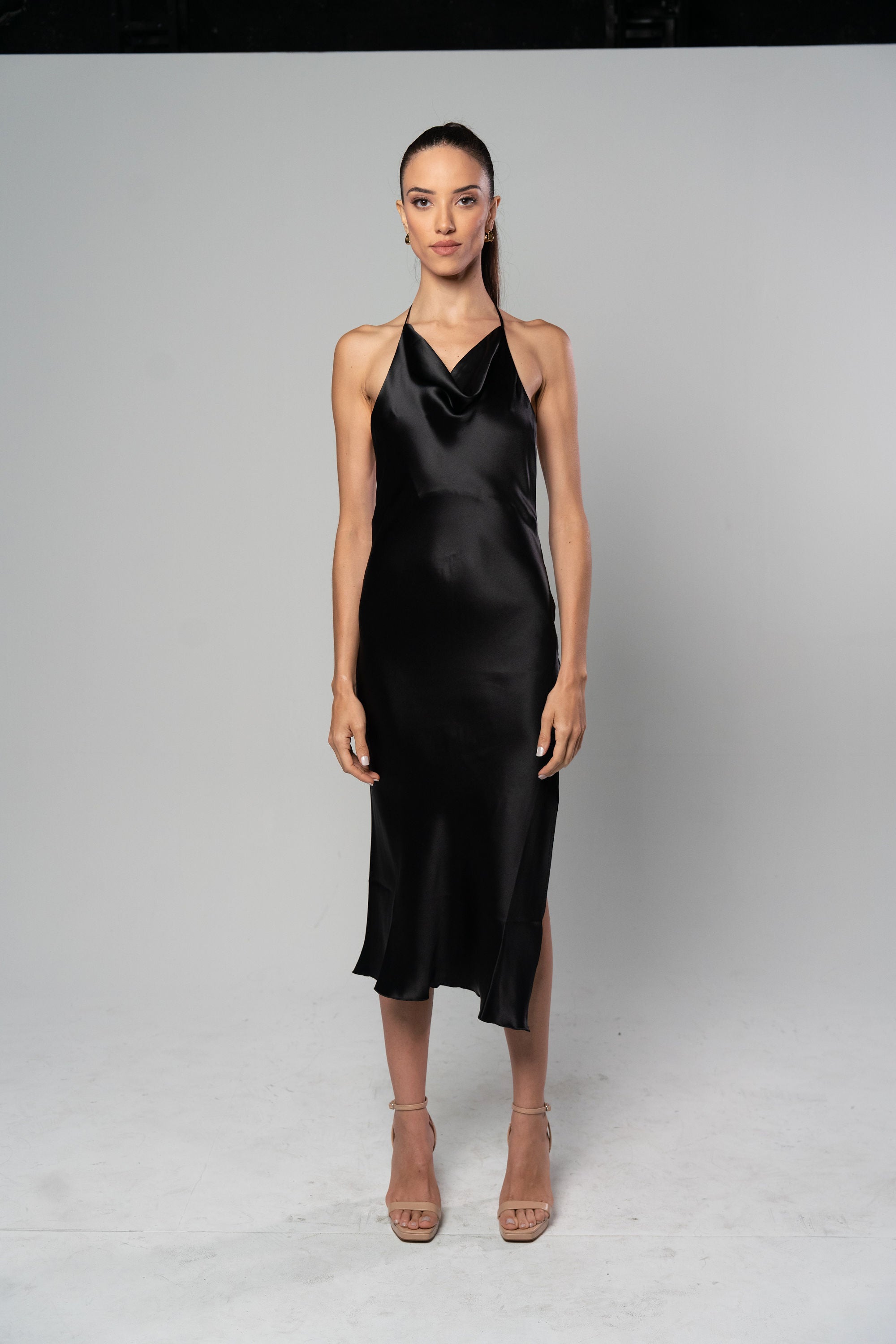 ELVIRA Noir Slip Dress