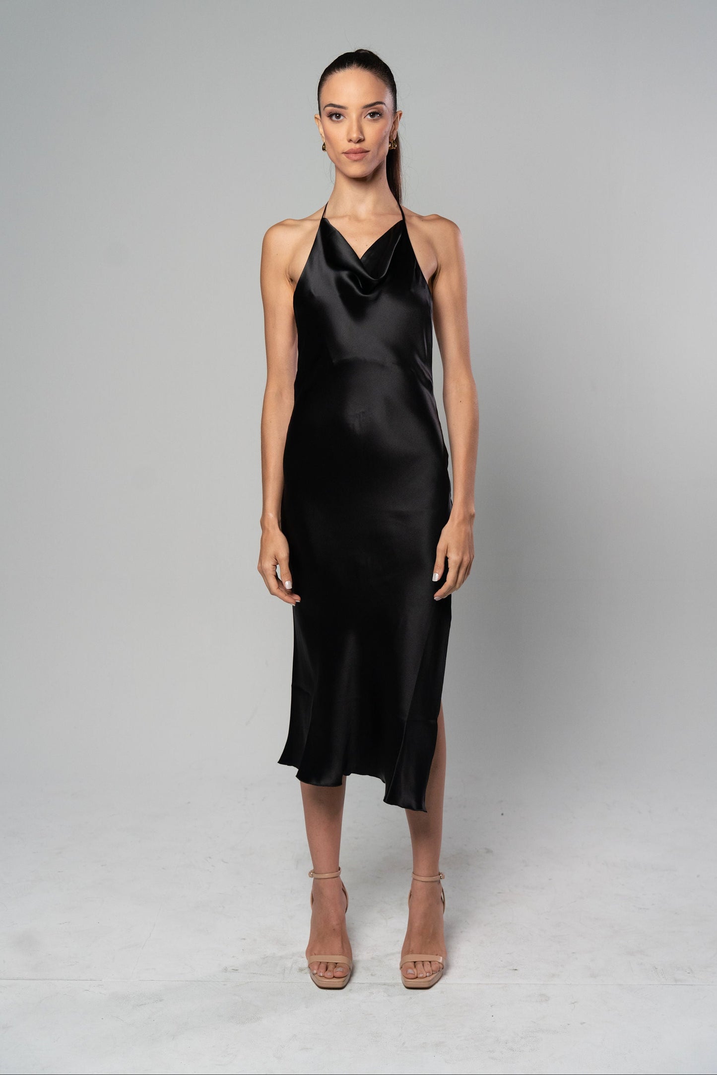 ELVIRA Noir Slip Dress – MICHELLE GARCIA