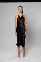 ELVIRA Noir Slip Dress