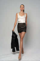 LEXA Champagne Corset Top - M I C H E L L E  G A R C I A